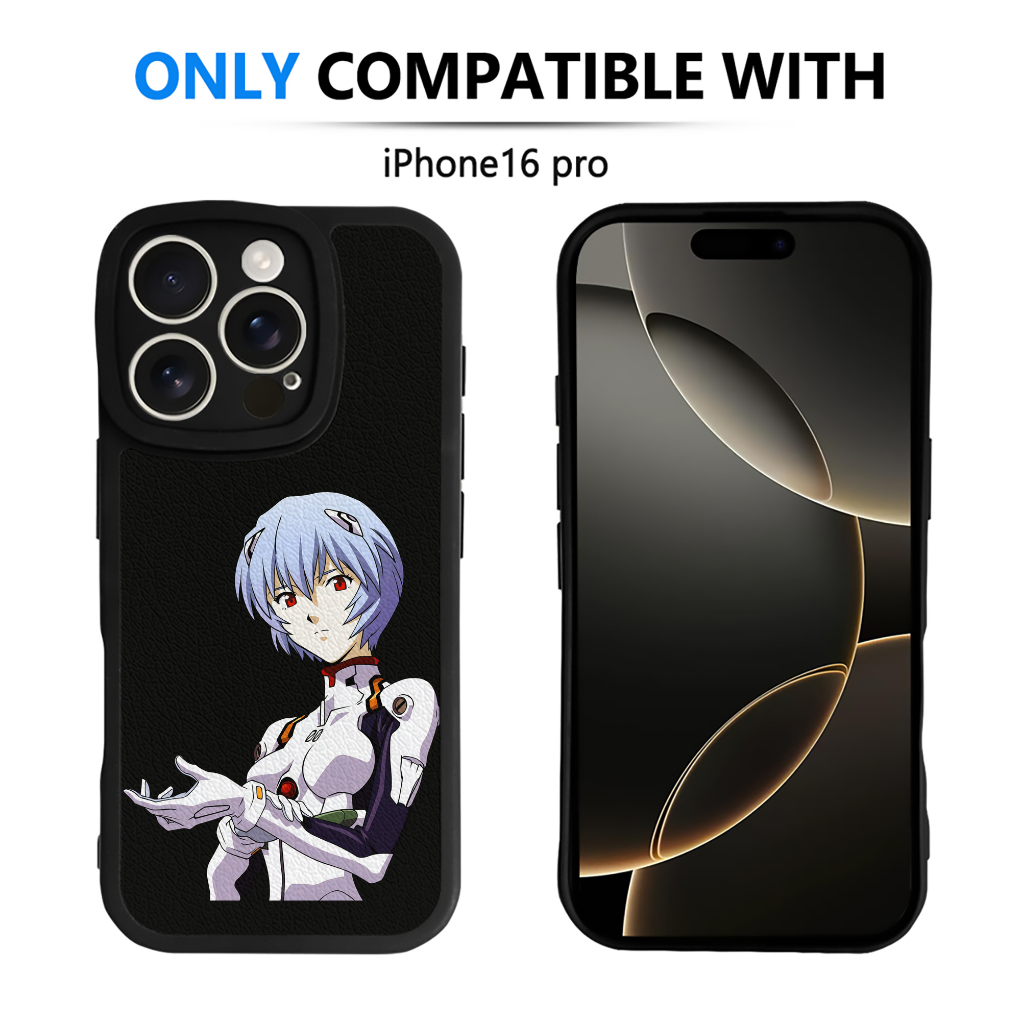 （画像用） EVA 新世紀エヴァンゲリオン 【iPhone 16シリーズ対応】シリコンスマホケース（レザー調） 材質：シリコン